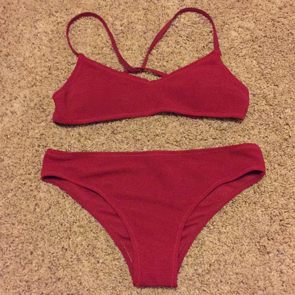 Burgundy/Dark Red Bikini